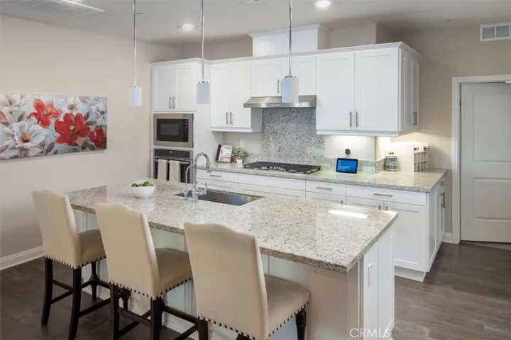Beautiful kitchen with white cabinets