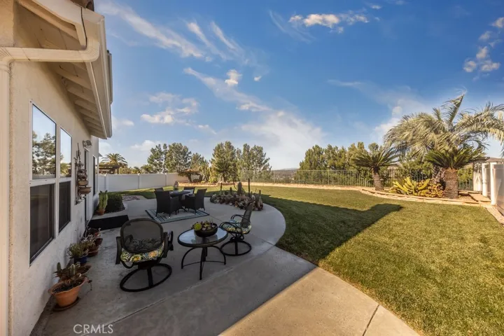 Large backyard for entertaining.