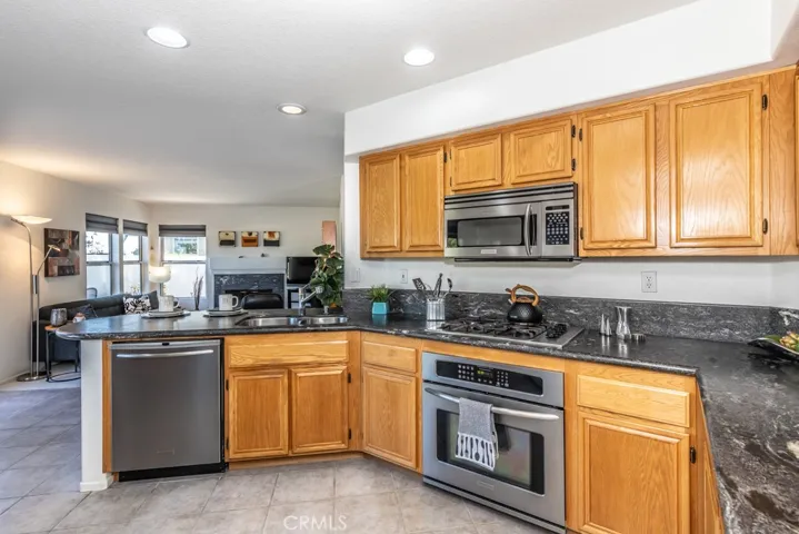 Elegant stone countertops.