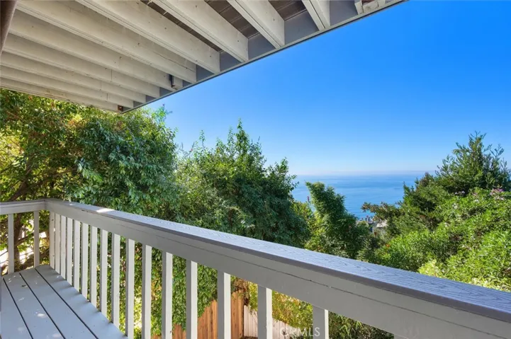 Ocean views from the Primary bedroom.