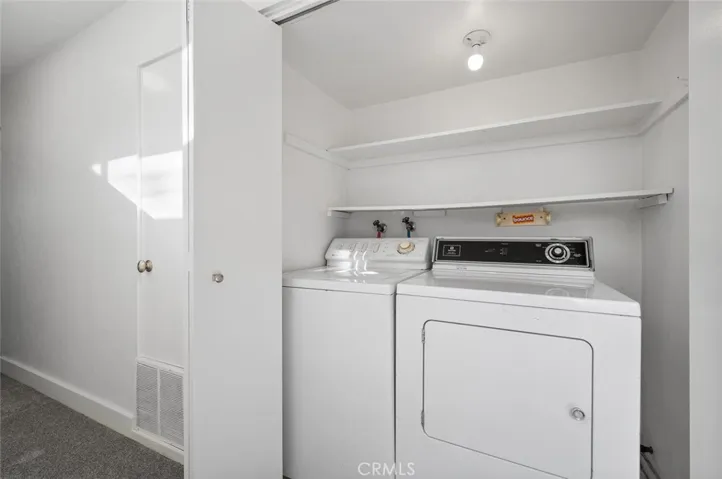 Laundry hook up on the second level.