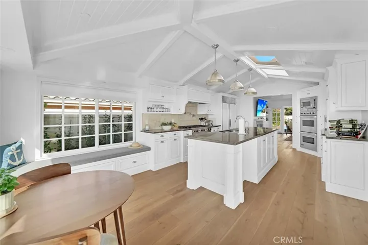 Bench Seat in the kitchen dining area with view