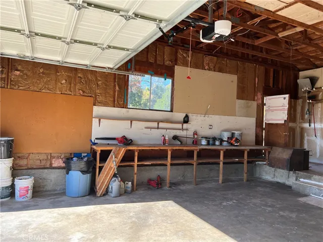 Workbench in garage ready for projects