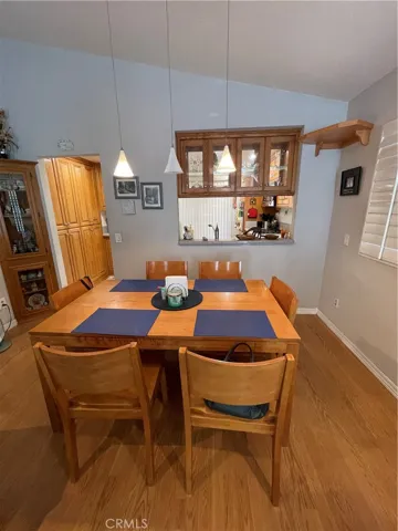 View from living area into the kitchen - wide and open