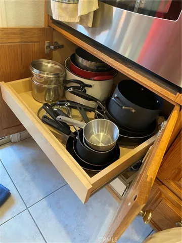 Custom built pull-out drawers!
