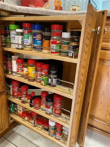 A built in spice rack!