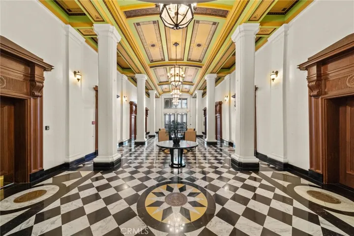 Grand Lobby with cool fossils in the tiles