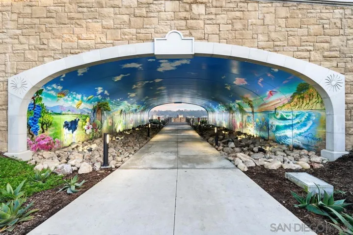 The tunnel next to the dog park that leads down to the main community for Civita residents.