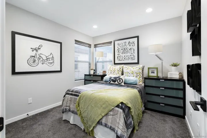This bedroom is on the third floor next to the loft.  It has its own bathroom across the hall.