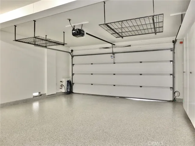 Finished 2 car attached garage with n ew Epoxy flooring