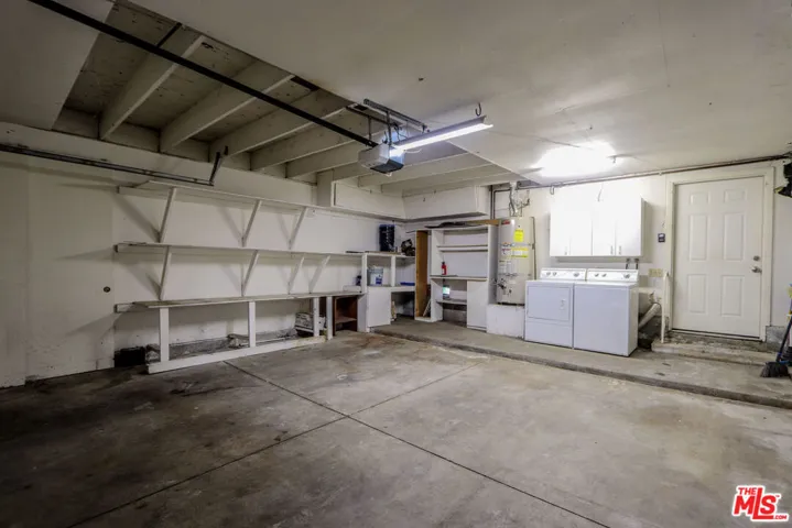2 car garage with Laundry