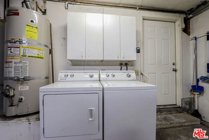 2 car garage with Laundry