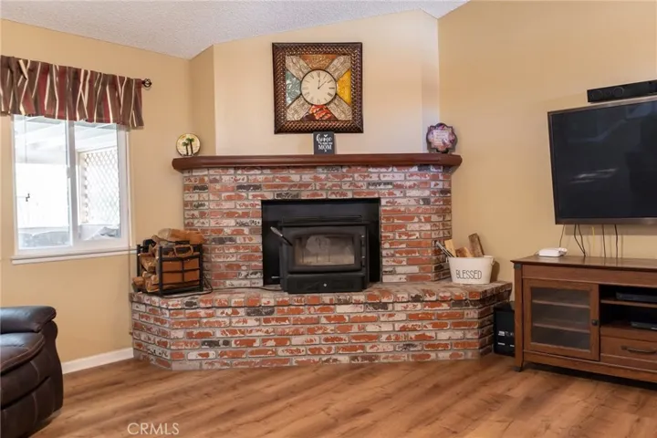 Fireplace in family room