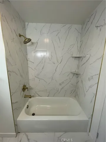 Beautiful tiled shower.