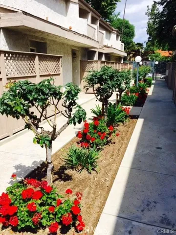 Walkway in front of the unit.