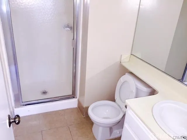 3/4 bath attached to the primary bedroom.