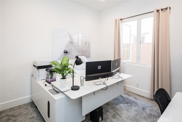 Downstairs Bedroom / Office (Staged furniture & decoration for photos only)