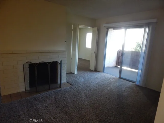 Wood burning fireplace