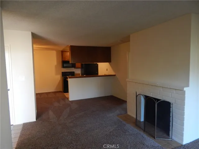 Spacious, open living room and kitchen
