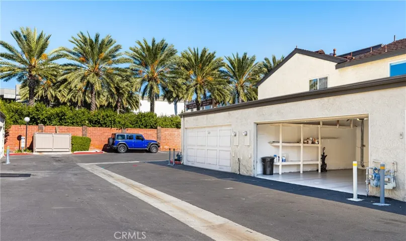 Alley way into garage.