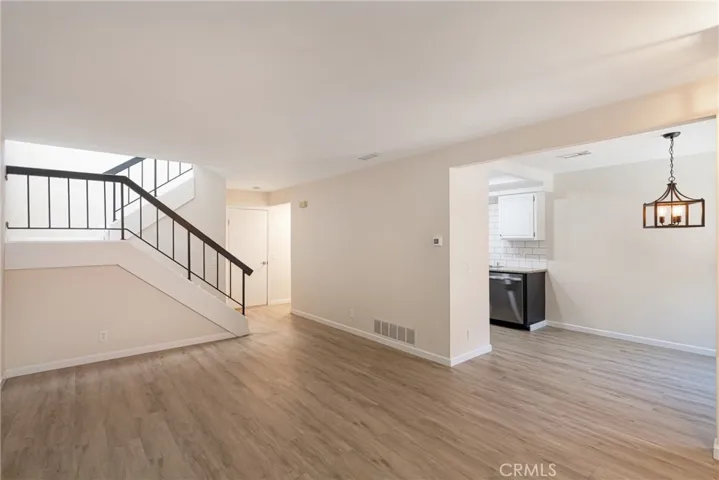 Living area, dining area