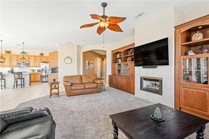 Gas Fireplace in Living Room