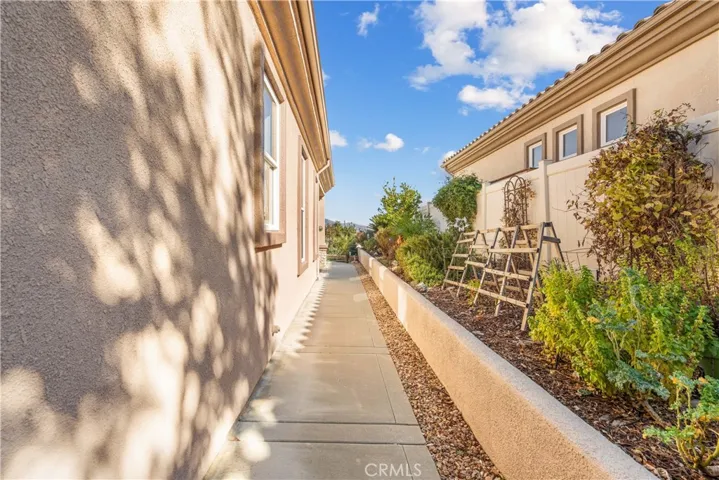 Beautifully Landscaped Planter runs along entire side of house