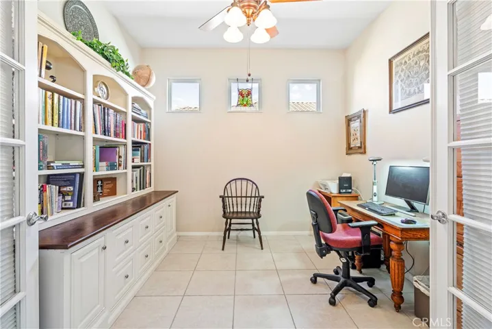 Den/Office with French Double-Door Entry