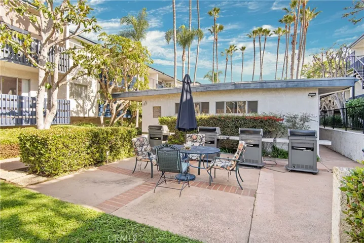 Weber BBQs and dining area
