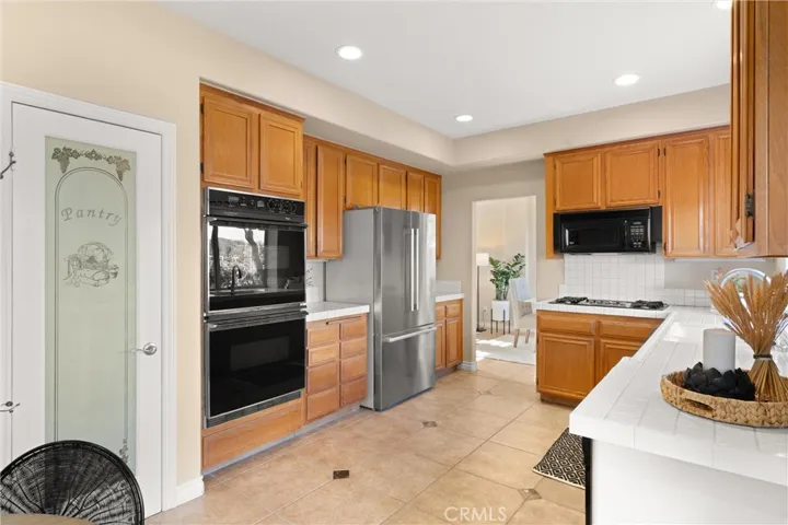 Kitchen with walk in pantry