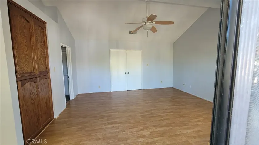 master bedroom with large open walk in closet area