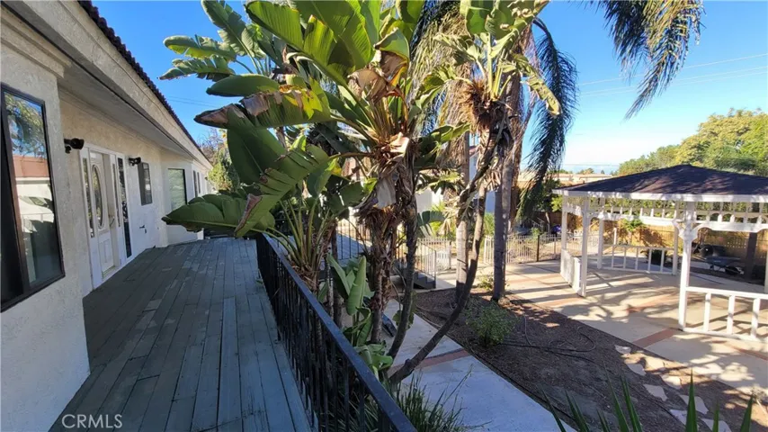 Large spacious porch area with view