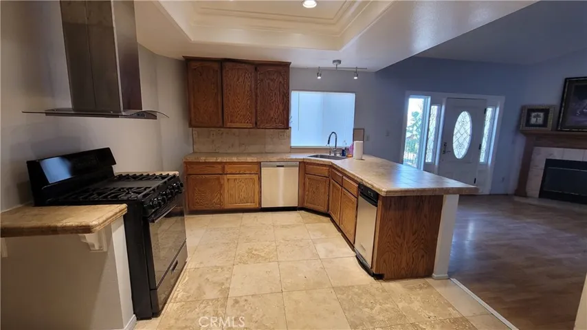 kitchen open to family room
