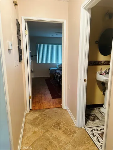 Hallway to 2nd bedroom