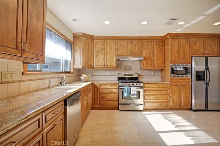 Spacious, remodeled kitchen.