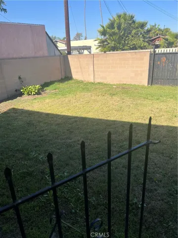 Backyard with Gate Entrance