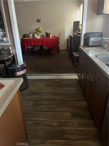 Step up to Dinning area