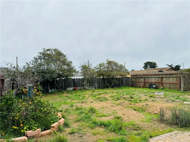 Large backyard ready for your garden dreams.