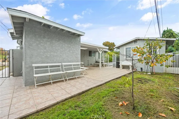 Backyard Complete with Tile Flooring