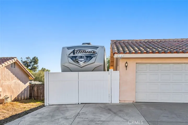 Gated RV or boat parking area