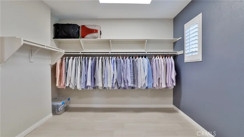 With a closet this large, you may need to buy more clothes!