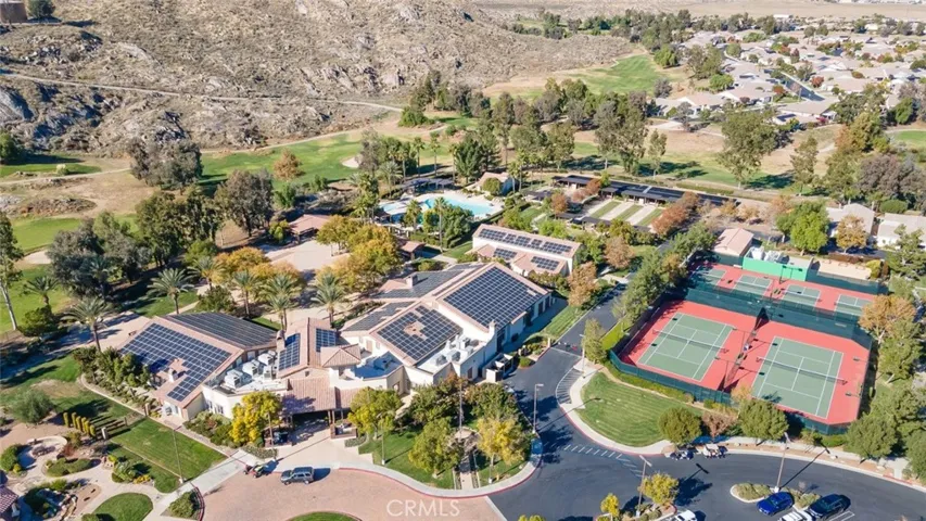 Aerial View of the surrounding area.