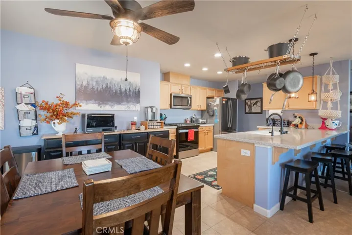 dining room and kitchen