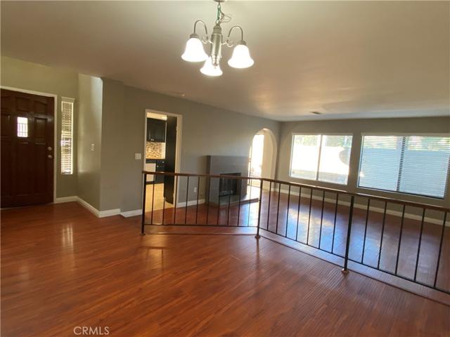 View from Dining area to Living room and kitchen