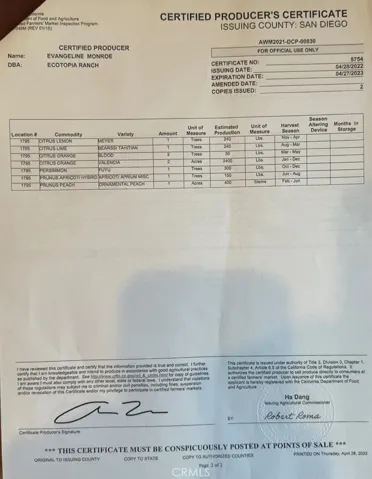 Producers Certificate pg1
