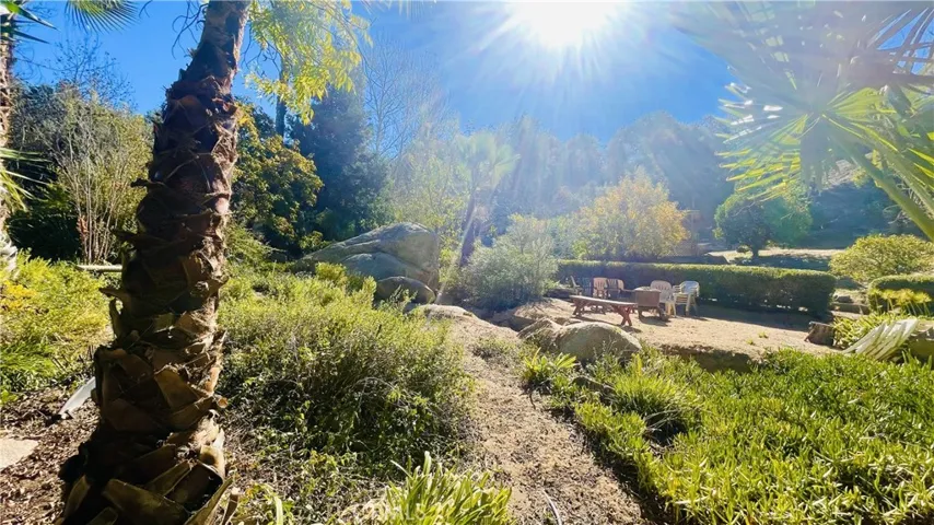 Meditation area and firepit