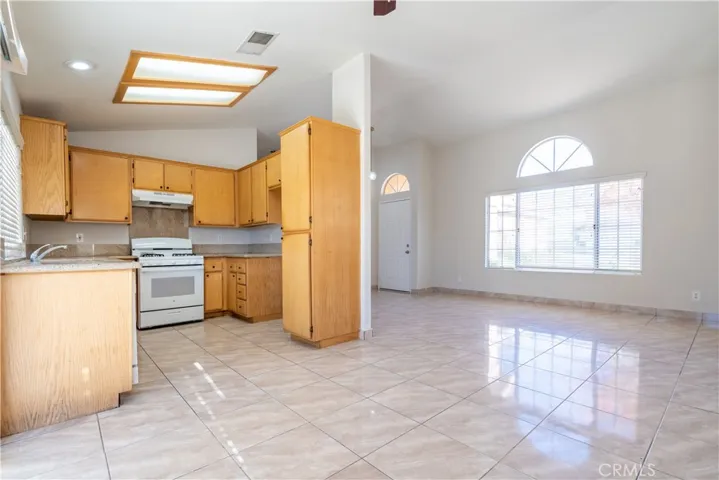 Kitchen with Granite Countertops and Pantry