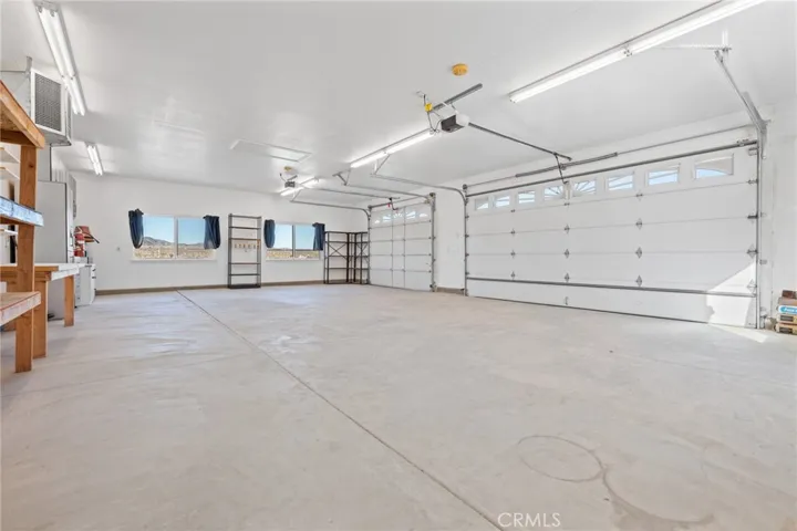 finished inside garage