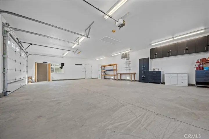 finished inside garage