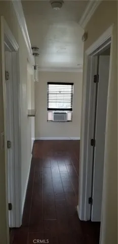 Hallway from washer/dryer to living room